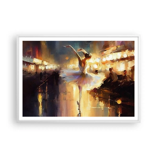 Plakat w białej ramie - Cud na ulicy - 100x70 cm