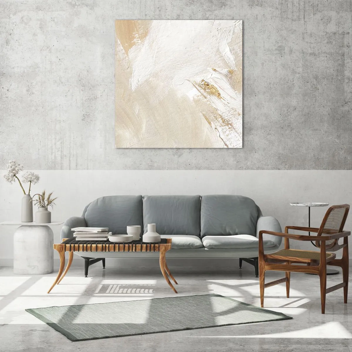 Obraz na szkle - Pastelowa kompozycja - 60x60 cm