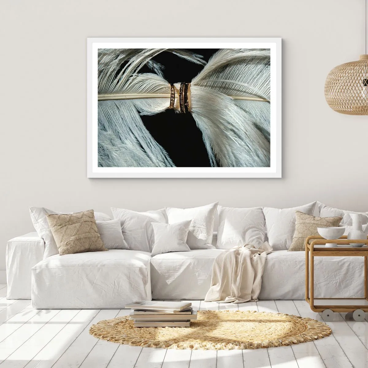 Plakat w białej ramie - ...i nie opuszczę Cię… - 100x70 cm