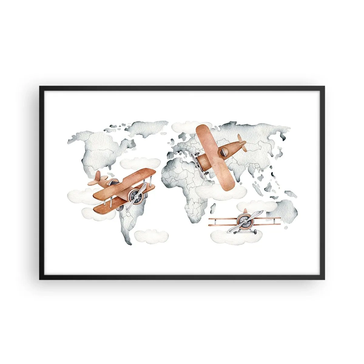 Plakat w czarnej ramie - W pionierskim duchu - 91x61 cm