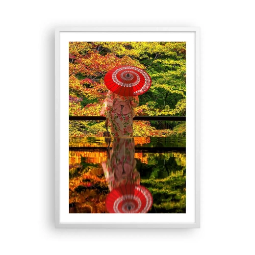 Plakat w białej ramie - W świątyni natury - 50x70 cm