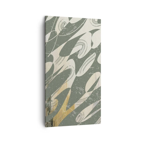 Obraz na płótnie - Abstrakcja zrytmizowana - 45x80 cm