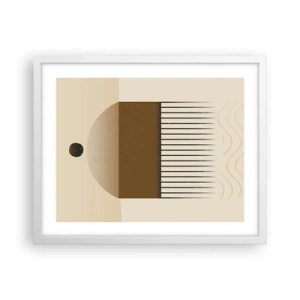 Plakat w białej ramie - Różne stany - 50x40 cm