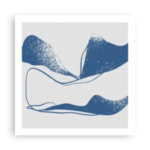 Plakat - Abstrakcja uskrzydlona - 60x60 cm