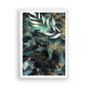 Plakat w białej ramie - Zaczarowany ogród - 70x100 cm