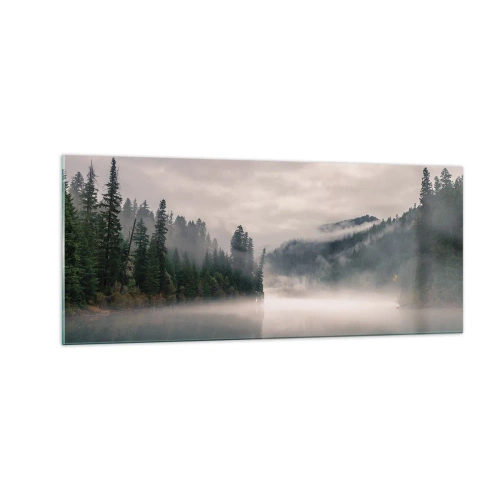 Obraz na szkle - W zadumie, we mgle - 100x40 cm