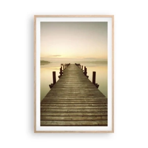 Plakat w ramie jasny dąb - Przedświt, świtanie, światło - 61x91 cm