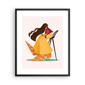 Plakat w czarnej ramie - Moda to też zabawa - 40x50 cm