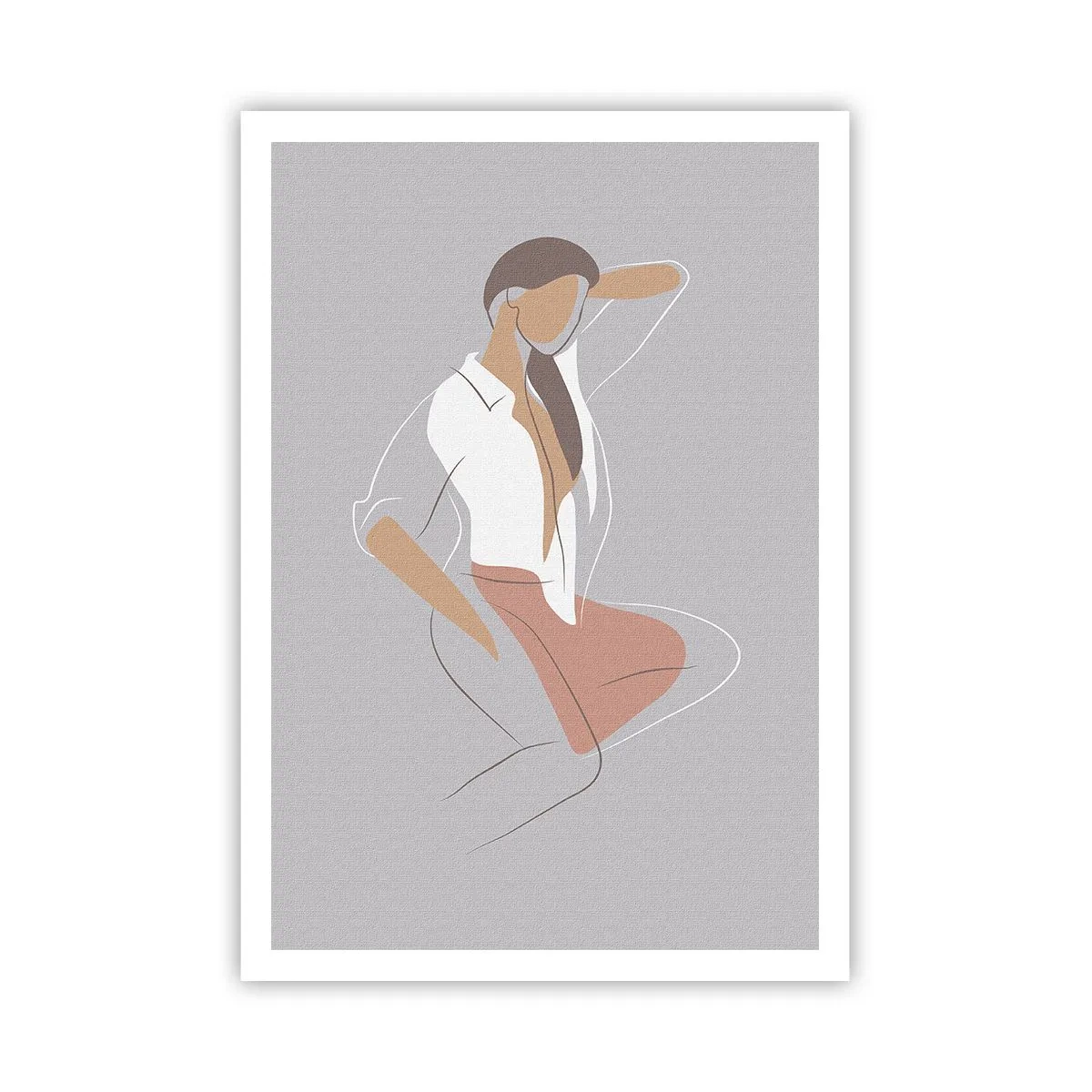 Plakat - Zarys wdzięku - 70x100 cm