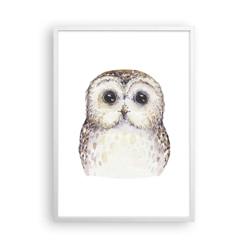 Plakat w białej ramie - Spójrz mi w oczy - 50x70 cm