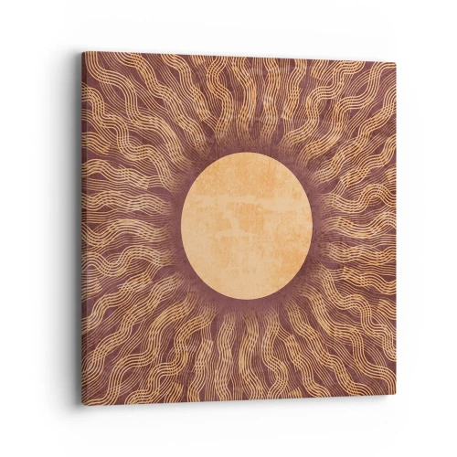Obraz na płótnie - Ikona słońca - 40x40 cm