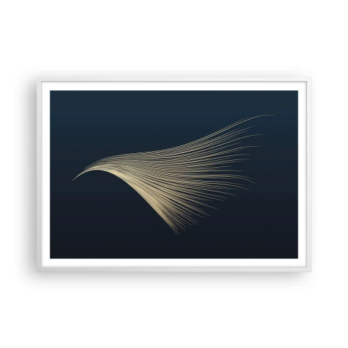 Plakat w białej ramie - Jak anioła włos - 100x70 cm