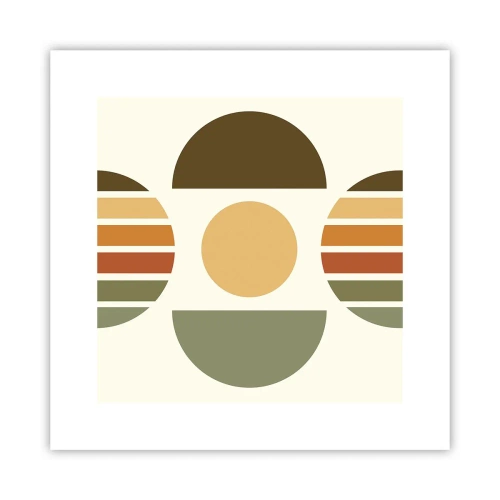 Plakat - W kolorach ziemi - 30x30 cm