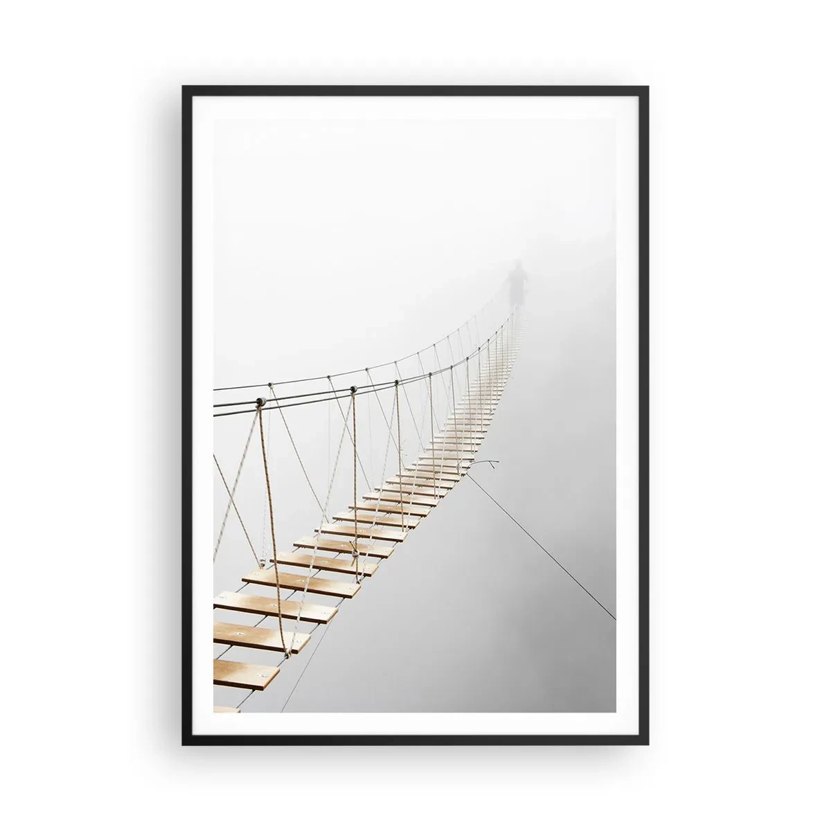 Plakat w czarnej ramie - Dokąd cię zaprowadzi? - 70x100 cm