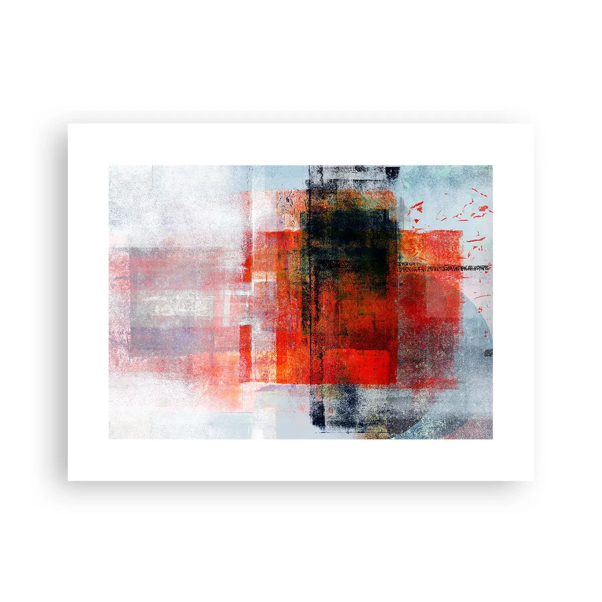 Plakat - Kompozycja rozżarzona - 40x30 cm