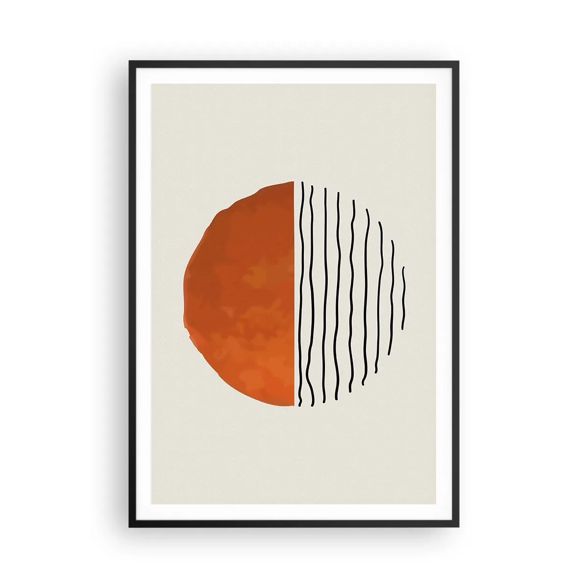 Plakat w czarnej ramie - W japońskim klimacie - 70x100 cm