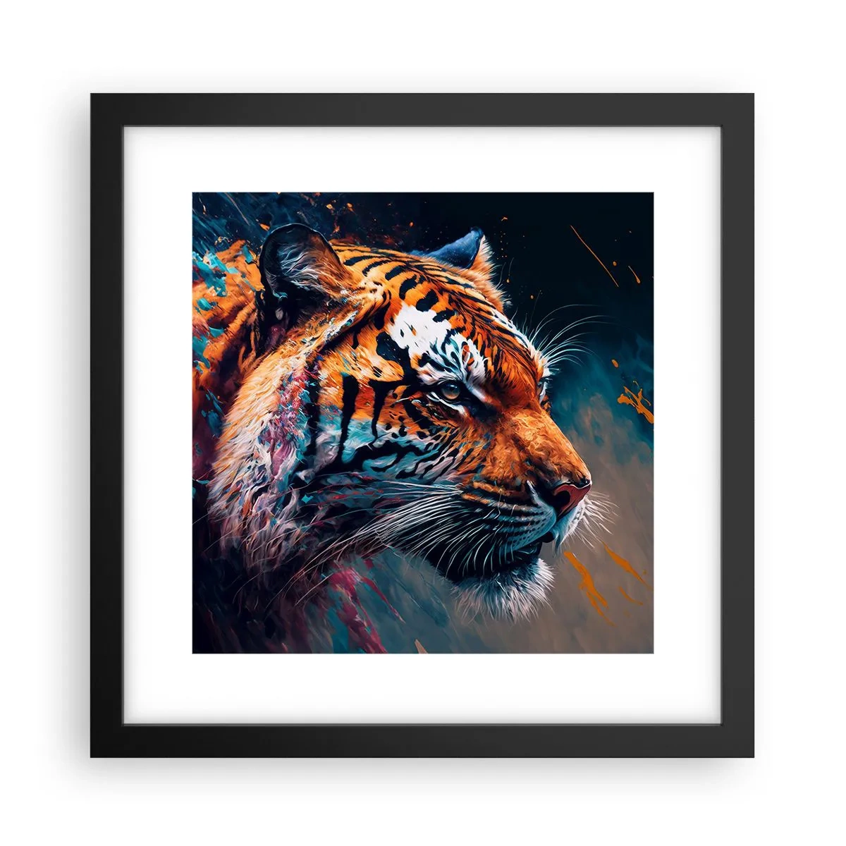 Plakat w czarnej ramie - Dzikie piękno - 30x30 cm