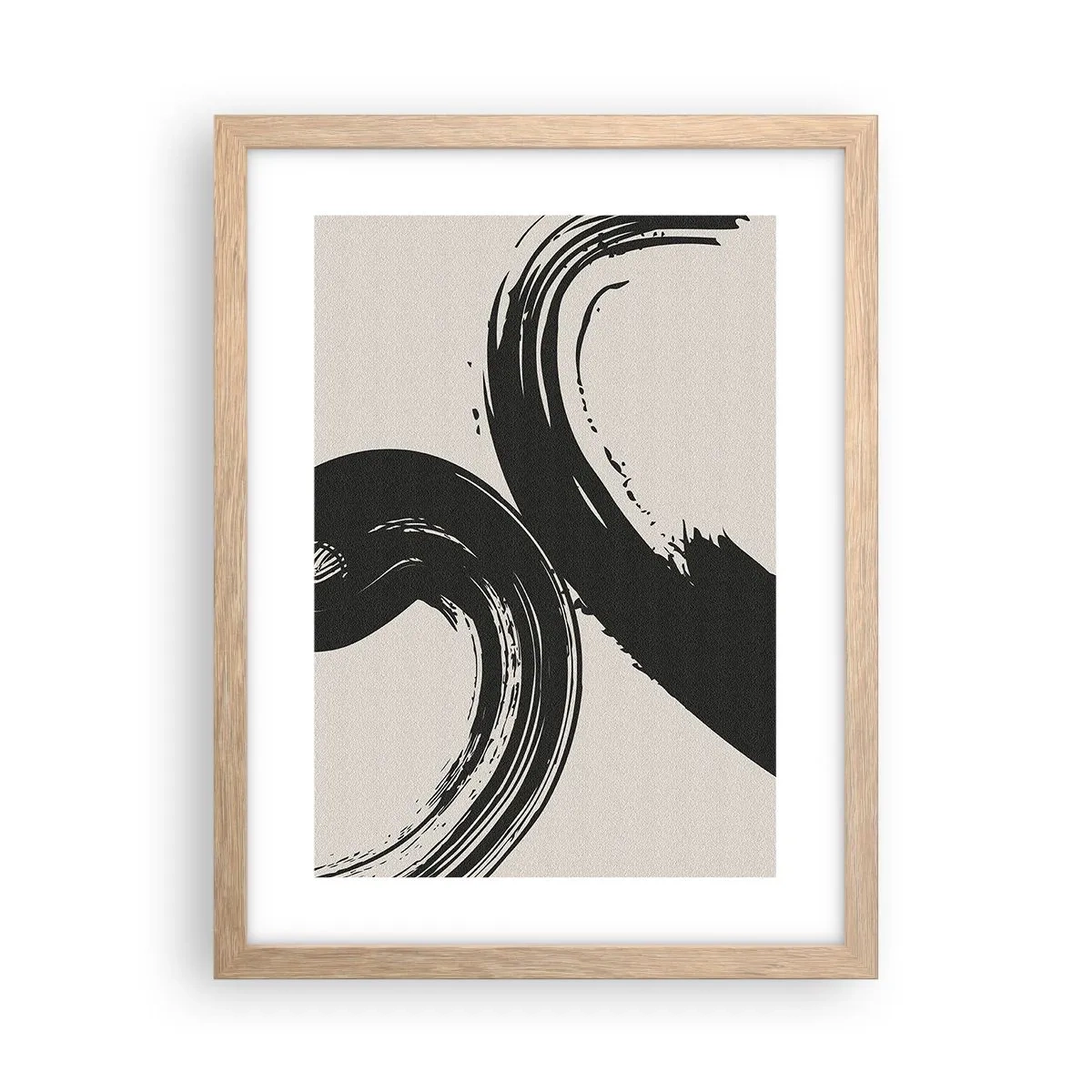 Plakat w ramie jasny dąb - Zamaszyście i koliście - 30x40 cm