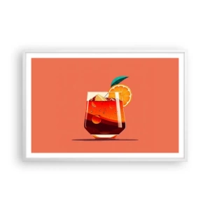 Plakat w białej ramie - Letnie orzeźwienie - 91x61 cm