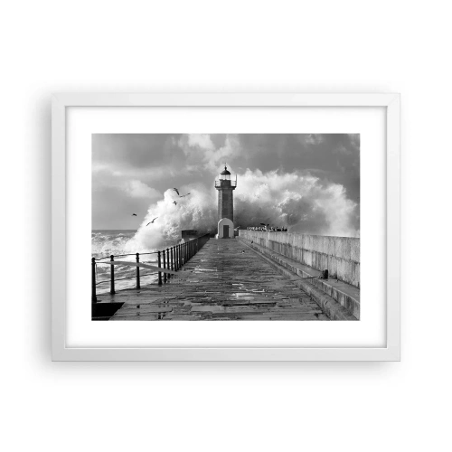 Plakat w białej ramie - Nieustraszona - 40x30 cm