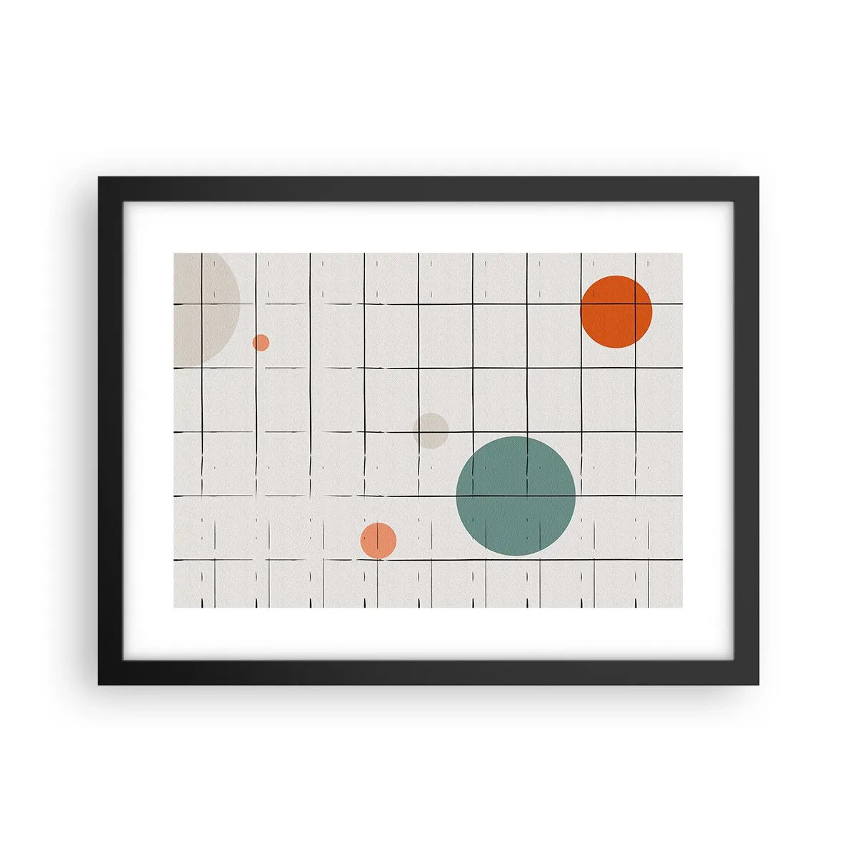 Plakat w czarnej ramie - Uwięzione. My czy one? - 40x30 cm