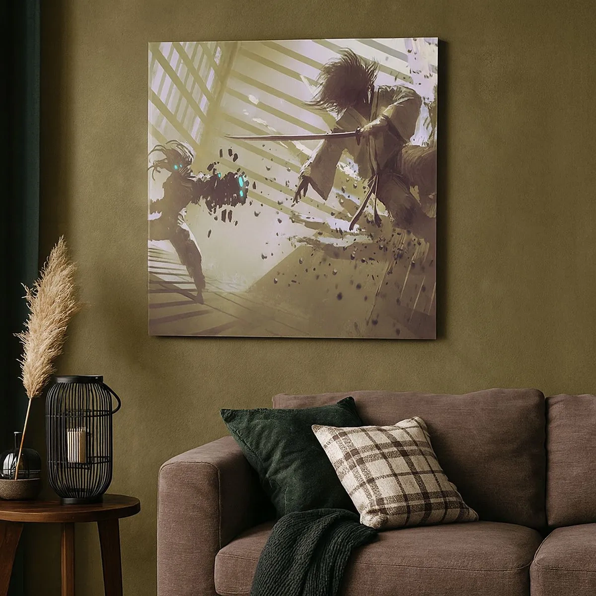 Obraz na płótnie - I ty możesz być samurajem - 30x30 cm