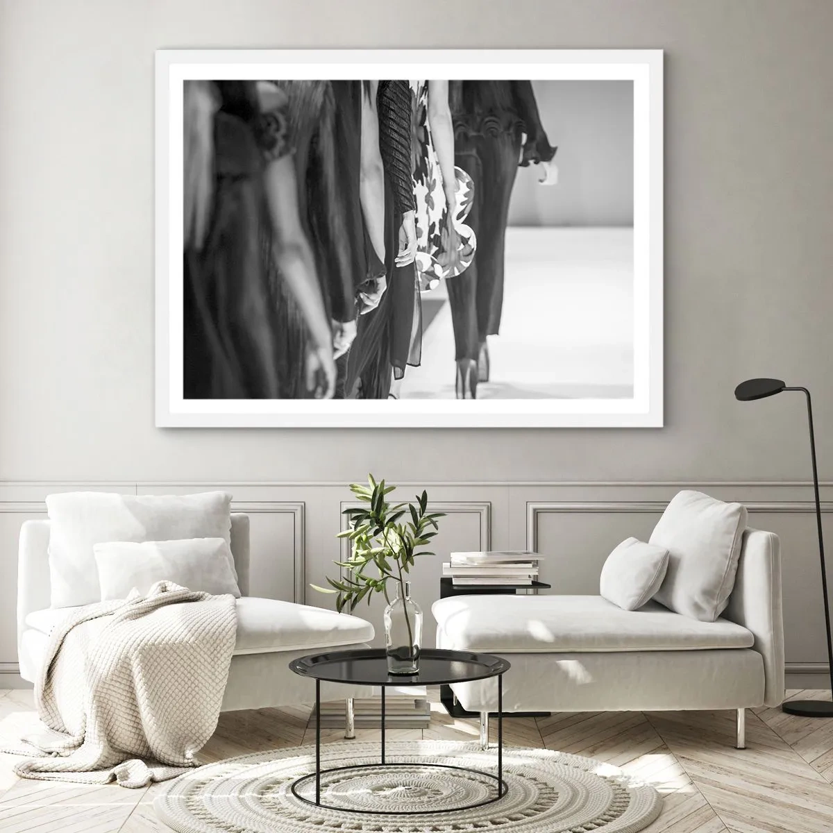 Plakat w białej ramie - Stylowa parada - 50x40 cm