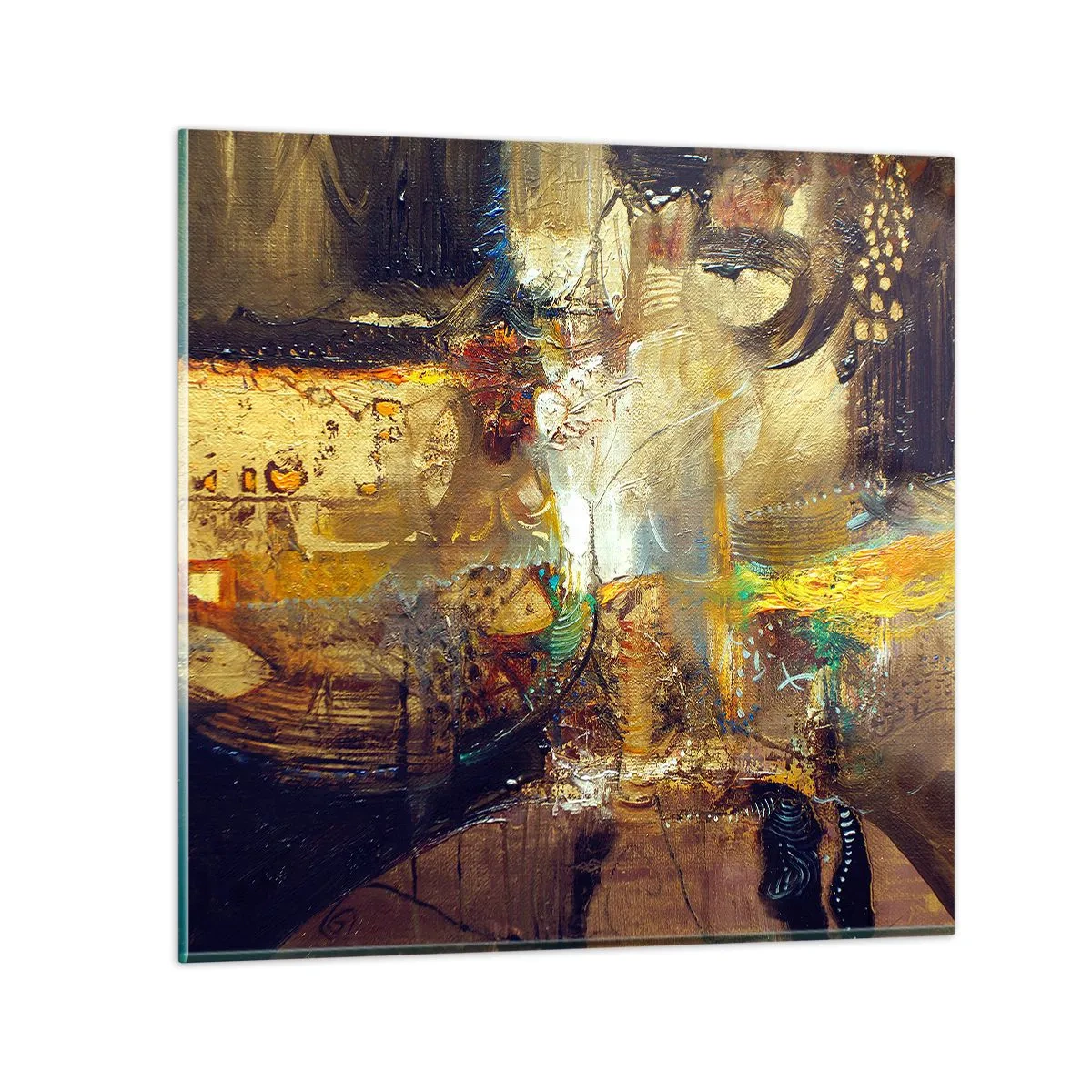 Obraz na szkle - Zimno, cieplej, gorąco - 50x50 cm
