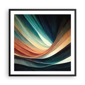 Plakat w czarnej ramie - Utkane z barw - 60x60 cm