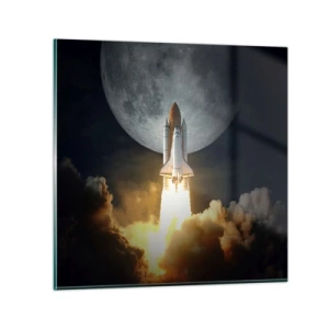 Obraz na szkle - Początek nieziemskiej przygody - 70x70 cm