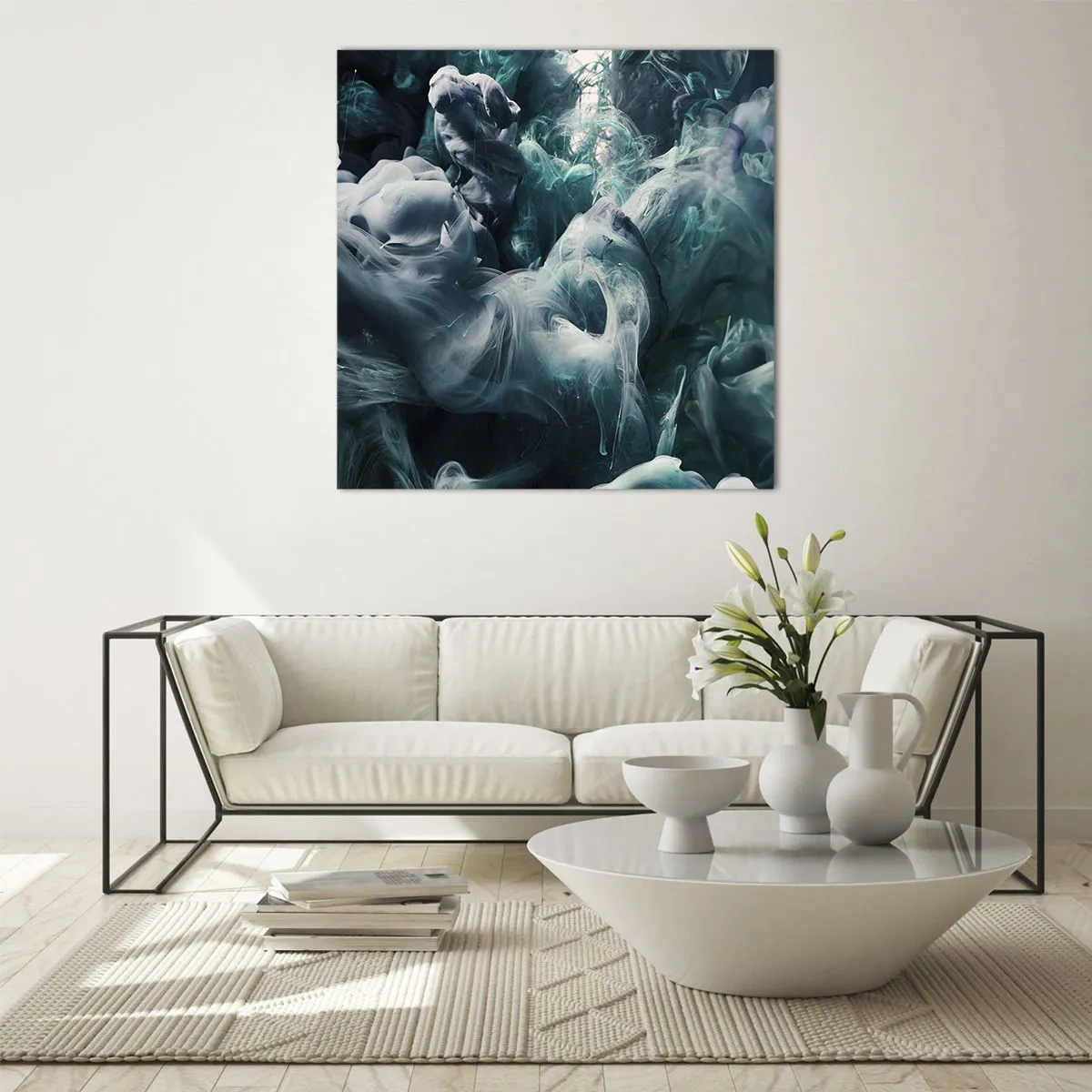 Obraz na szkle - Ruch koloru - 60x60 cm