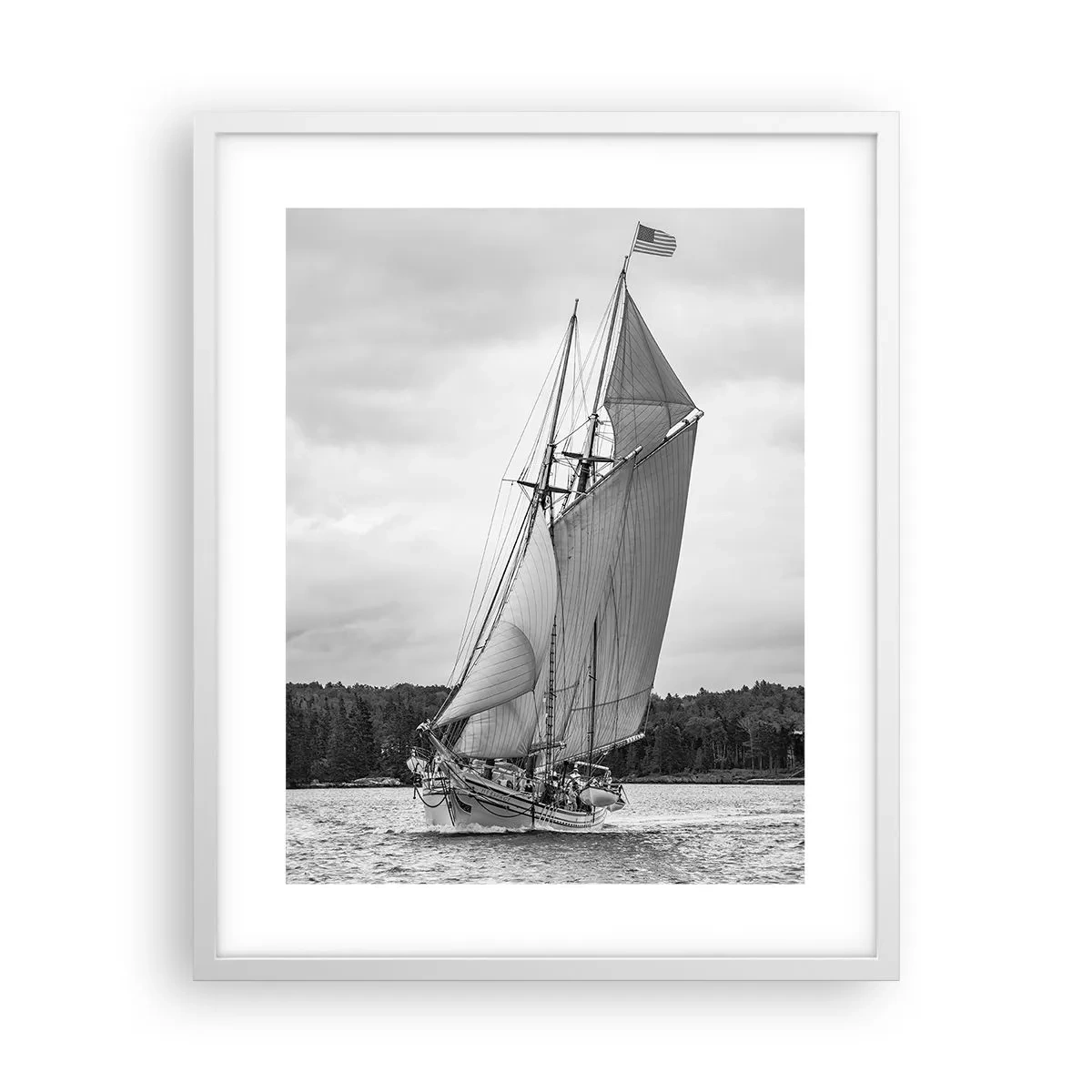 Plakat w białej ramie - Bracia wiatru - 40x50 cm