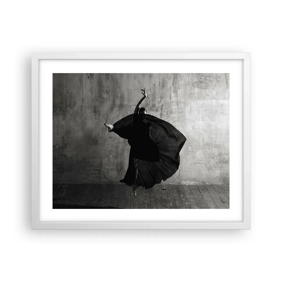 Plakat w białej ramie - Pełne pasji pas - 50x40 cm
