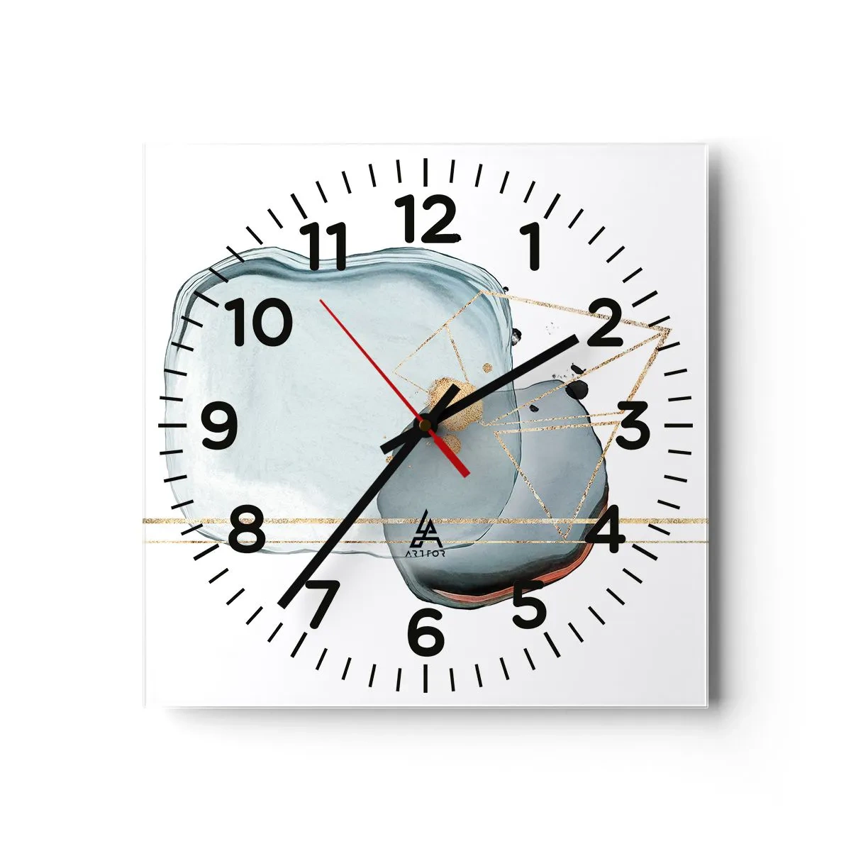 Zegar ścienny - Studium kropli - 30x30 cm