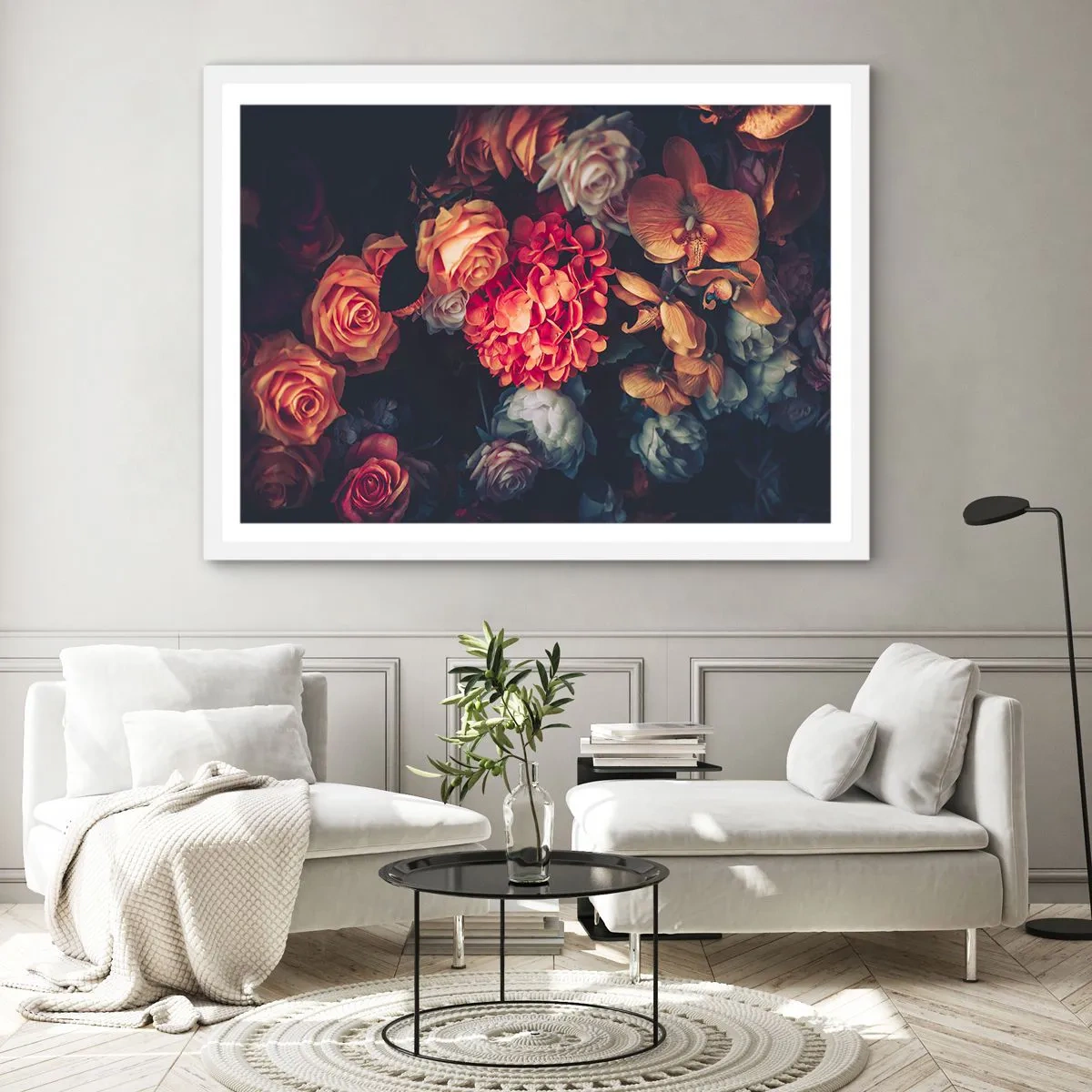 Plakat w białej ramie - Jak u holenderskich mistrzów - 91x61 cm