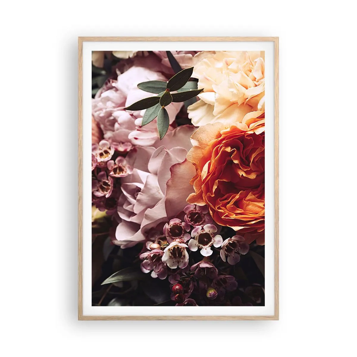 Plakat w ramie jasny dąb - Otulone pięknem - 70x100 cm