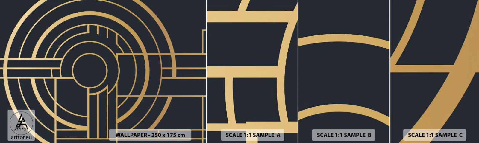 Fototapeta Próbka Samoprzylepna Deluxe Sticker - Obroty rzeczy - Abstrakcja, Sztuka, Grafika - 100x30 cm