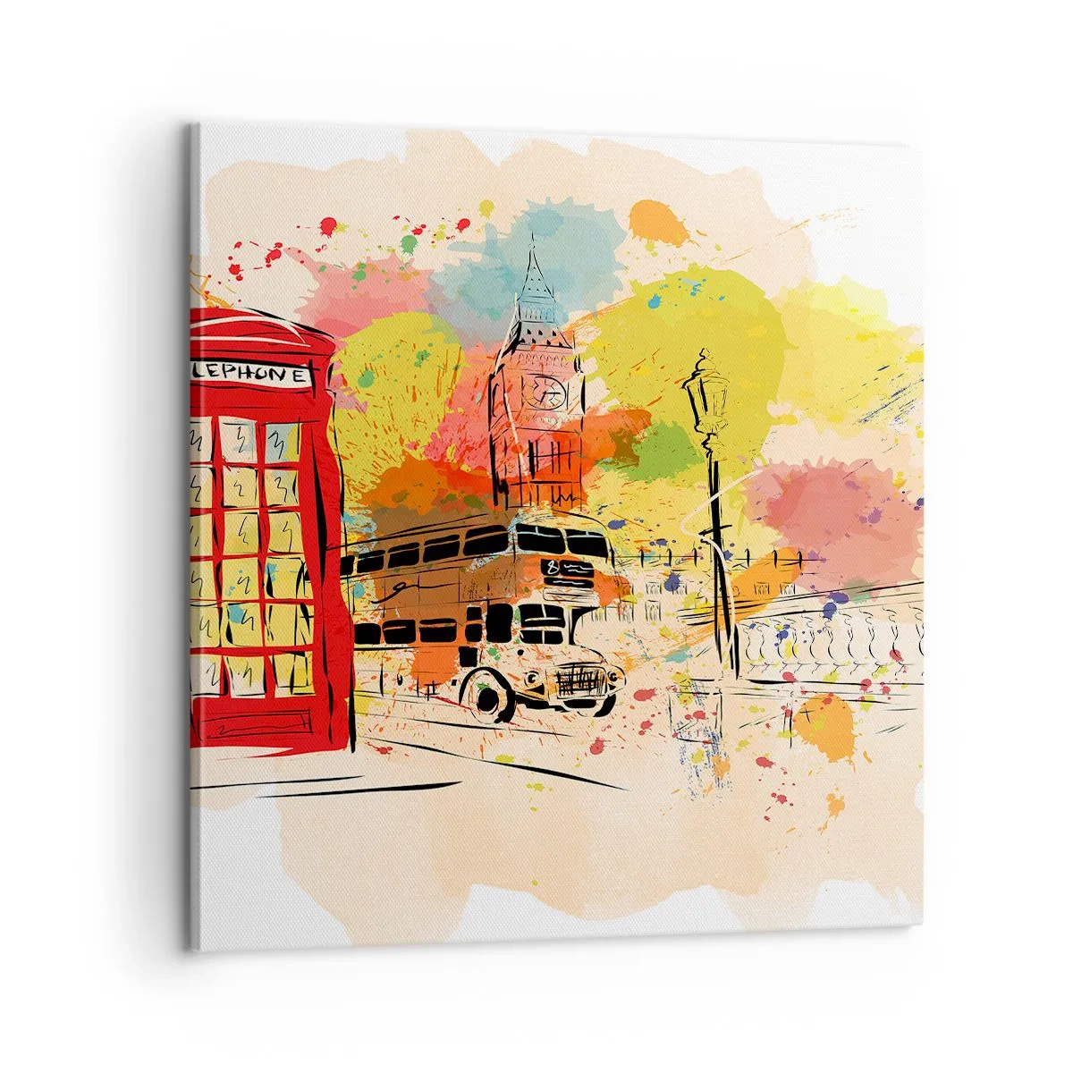 Obraz na płótnie - Miasto rozmaitości - 60x60 cm