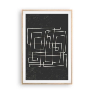 Plakat w ramie jasny dąb - Nie taki prosty - 61x91 cm