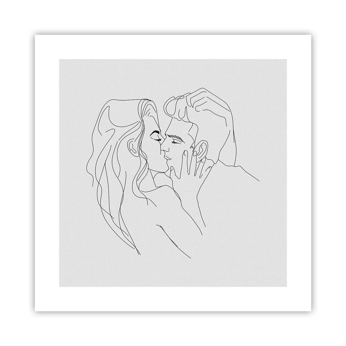 Plakat - Tą samą kreską - 40x40 cm