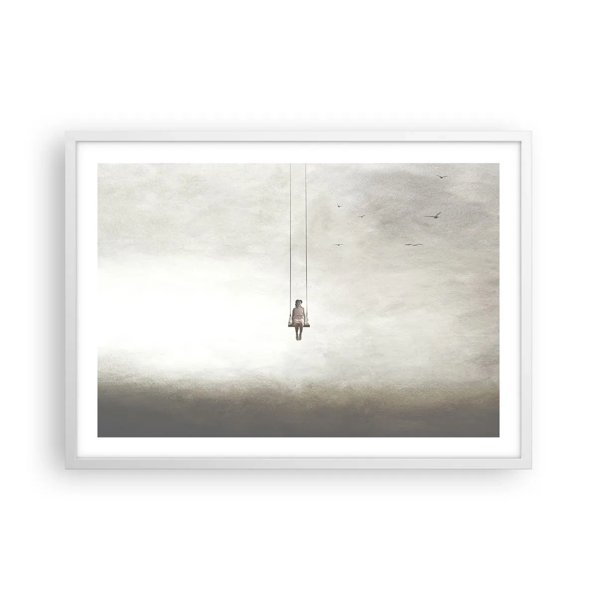 Plakat w białej ramie - Dziecko w nas - 70x50 cm