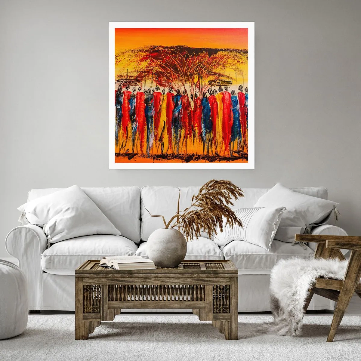 Plakat - Tam, tam, tam tam idą - 60x60 cm