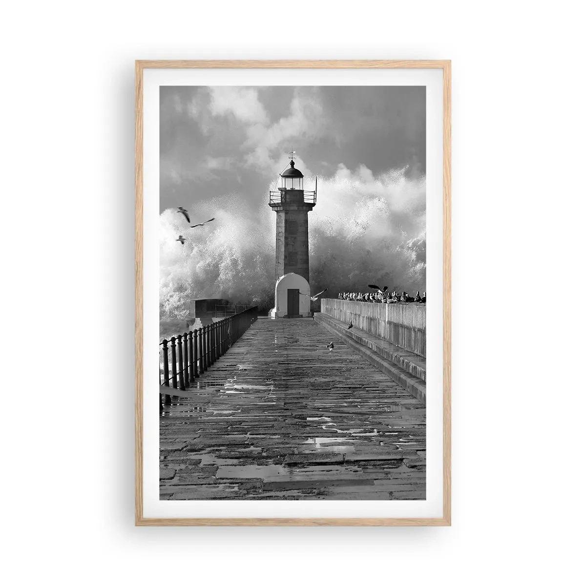 Plakat w ramie jasny dąb - Nieustraszona  - 61x91 cm