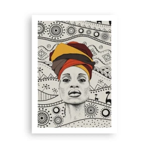 Plakat - Afrykański patriarcha - 50x70cm - Portret afrykański - Nowoczesna dekoracja ścienna do salonu, kuchni i sypialni ARTTOR