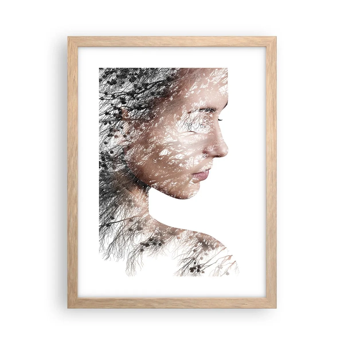 Plakat w ramie jasny dąb - Duch lasu - 30x40 cm