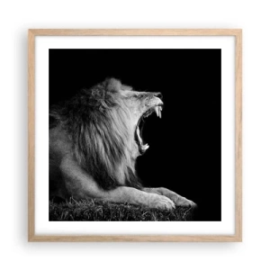 Plakat w ramie jasny dąb - Bez żadnych wątpliwości - 50x50 cm