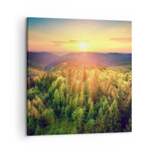 Obraz na płótnie - Wierzchołki i szczyty - 60x60 cm