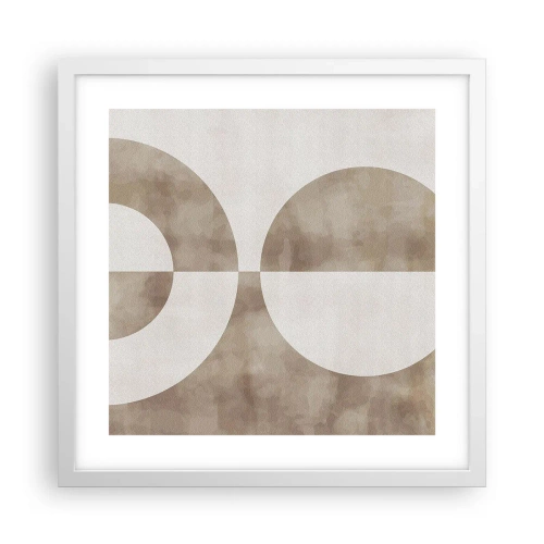 Plakat w białej ramie - Podobieństwa i różnice - 40x40 cm