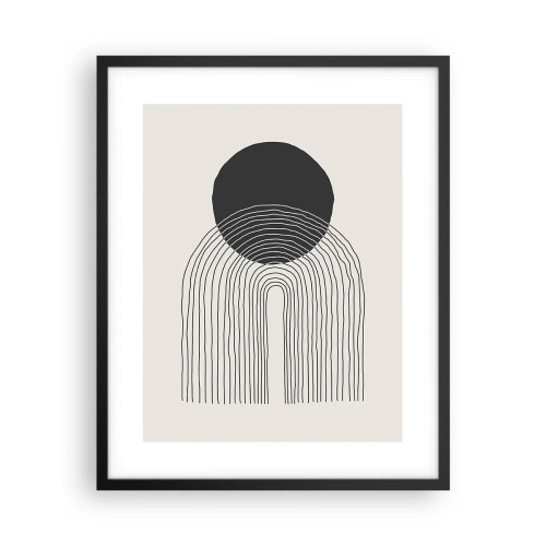 Plakat w czarnej ramie - Drżenie i pewność - 40x50 cm