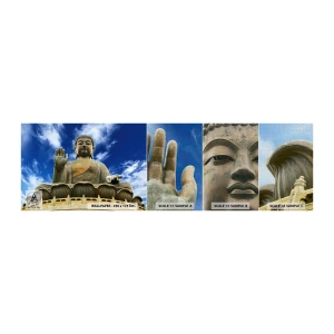 Fototapeta Próbka Premium Canvas - Żyj bez strachu - Budda, Religia, Azja - 100x30 cm